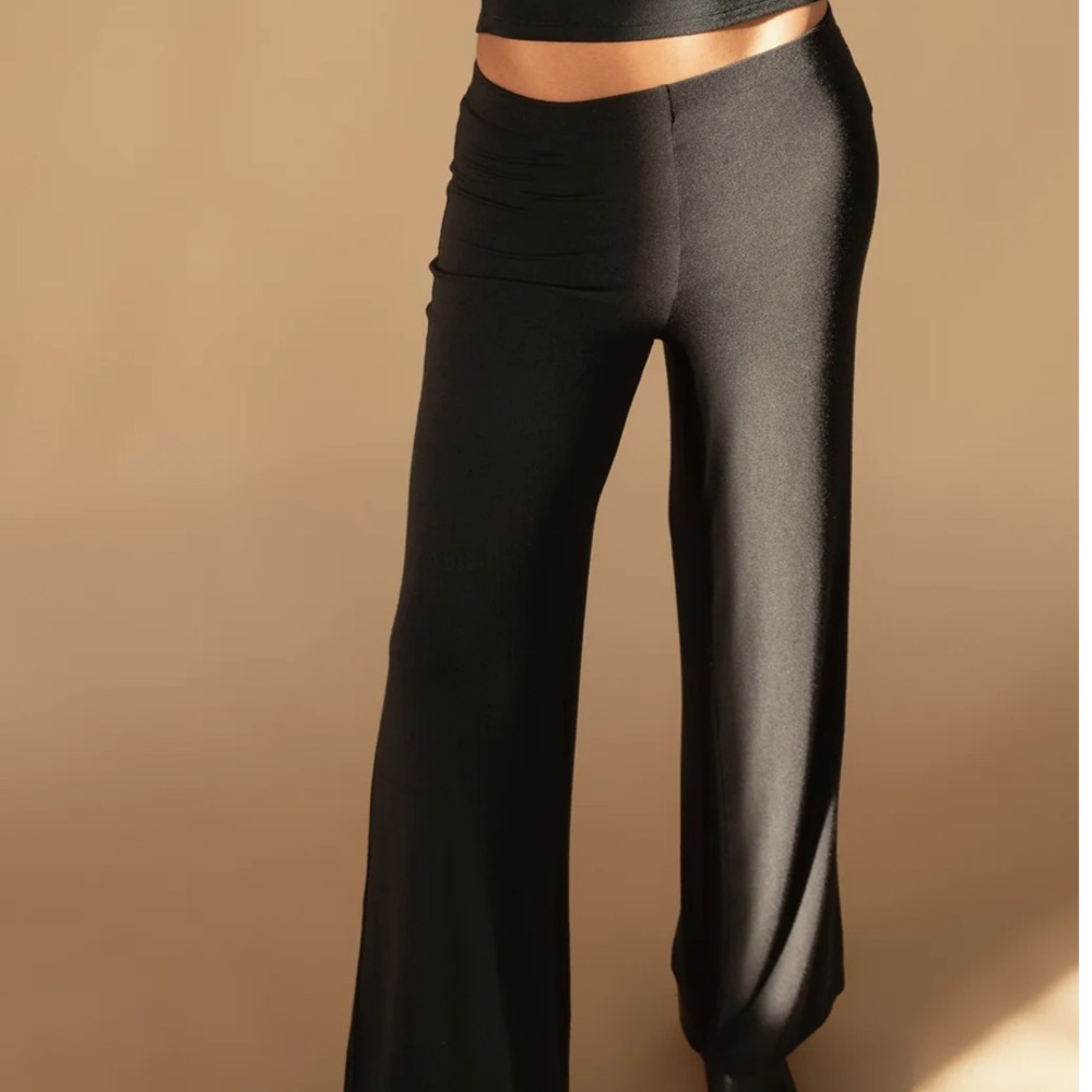 OAK + FORT Black Straight Leg Pants